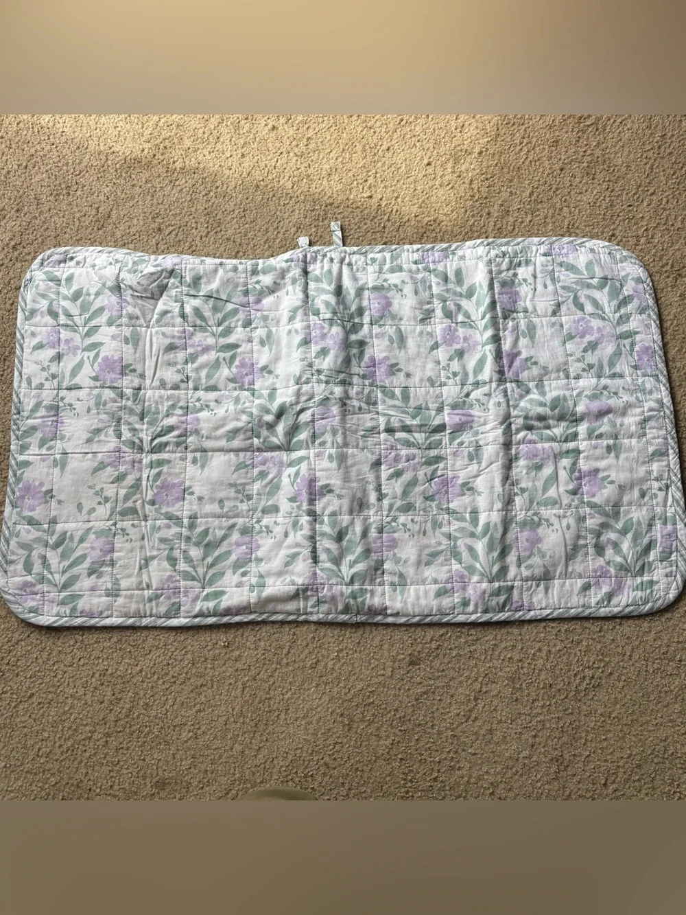 Cloth and Canopy Purple Floral Quilted Grandma Cottage Core King Shams Set of 2